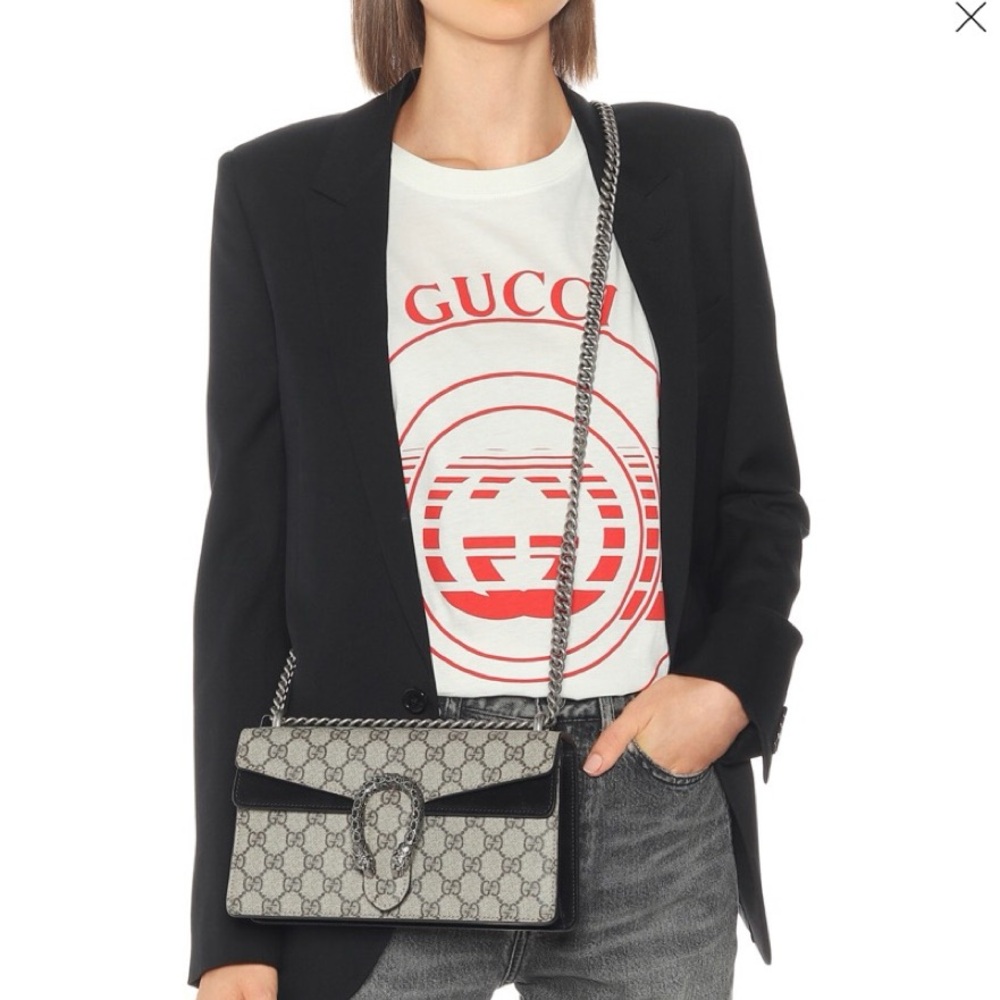 Gucci Black Dionysus GG Supreme Bag